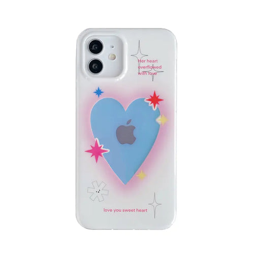 Laser Love Heart Design for Mobile Phone Case